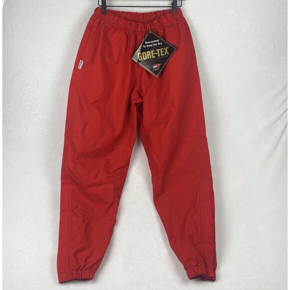 Vintage Boathouse Goretex Pants Adult Small Red Pockets Outerwear Made In USA - Picture 1 of 14